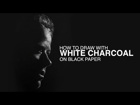 480x360 How To Draw With White Charcoal On Black Paper - Black And White Drawing Images