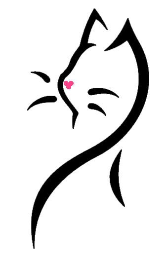 336x523 Cat Clipart Black And White Sketch Outline Collection - Black And White Drawing Of A Cat