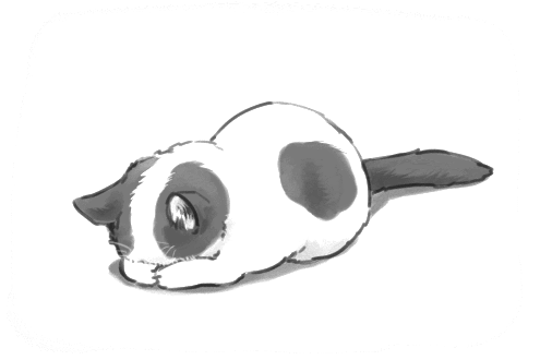495x330 Cat Drawing Cute Adorable Black And White Cartoon Cats Draw Lovely - Black And White Drawing Of A Cat