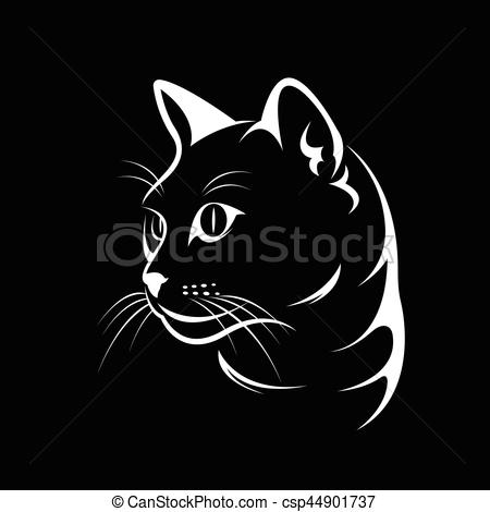 450x470 Not Catcatface Urls Txt - Black And White Drawing Of A Cat