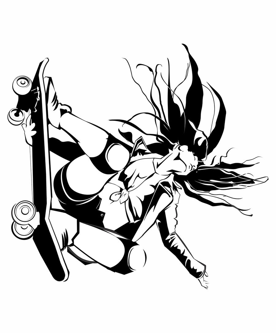 900x1088 Entry - Black And White Drawing Of A Girl