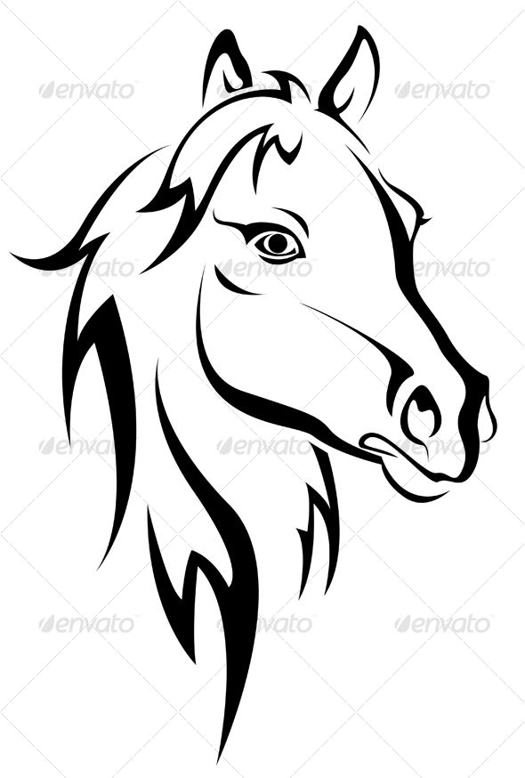 590x874 Horse Silhouette For Craft Recycled Crafts Horse Silhouette - Black And White Drawing Of A Horse