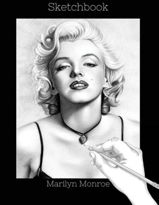 314x406 marilyn monroe sketchbook drawing pad blank pages, extra - Black And White Drawing Of Marilyn Monroe