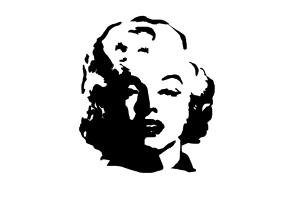 300x200 how to draw marilyn monroe - Black And White Drawing Of Marilyn Monroe