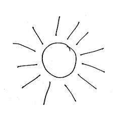 232x234 Sun Drawings Image Group - Black And White Drawing Of The Sun