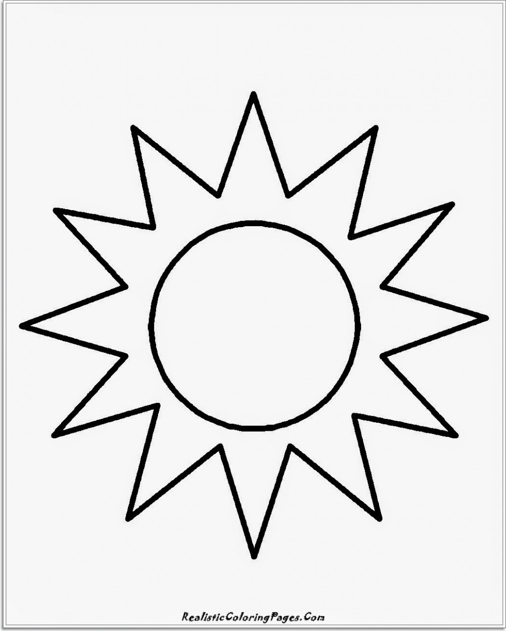 1012x1261 Simple Sun Drawing - Black And White Drawing Of The Sun