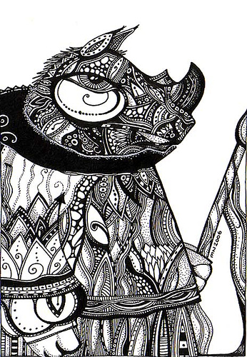 346x500 Megan - Black And White Drawing Pictures