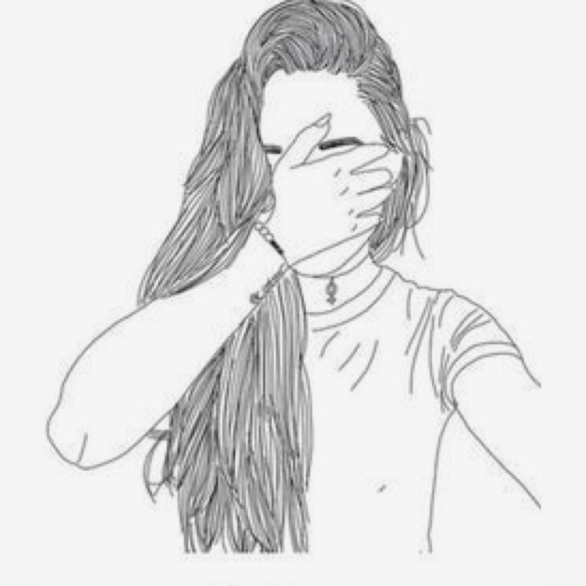 Black And White Drawings Of Girls