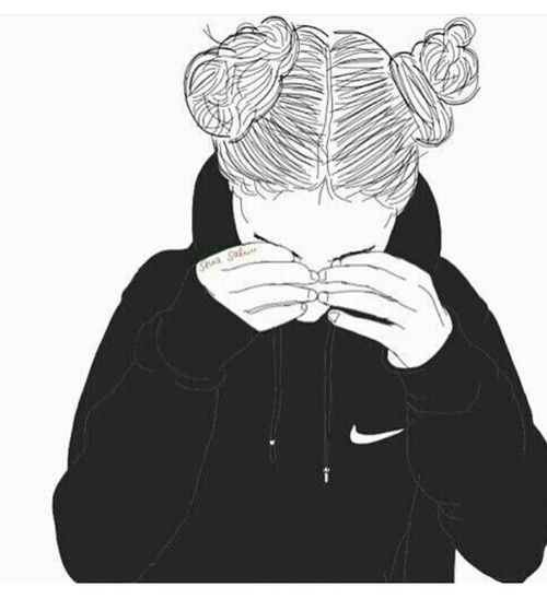 500x548 Black And White Drawings Archives - Black And White Drawings Of Girls