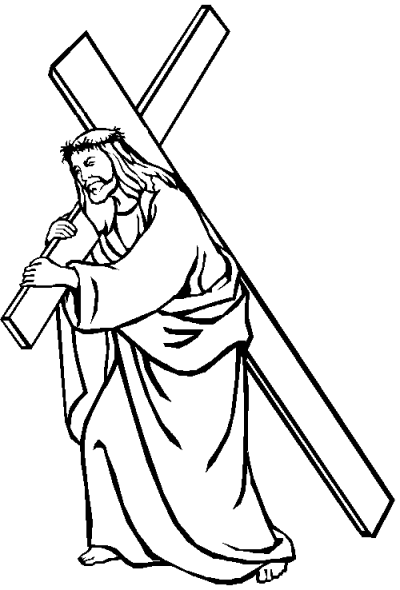 400x590 Download Free Png Free Black And White Drawings Of Jesus, Download - Black And White Drawings Of Jesus