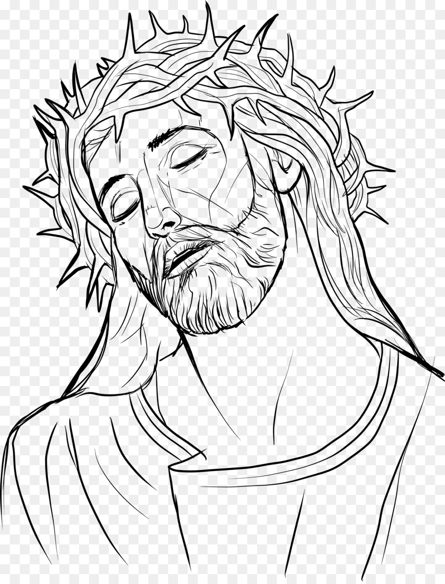 900x1180 Huge Collection Of 'jesus Line Drawing' Download More Than - Black And White Drawings Of Jesus