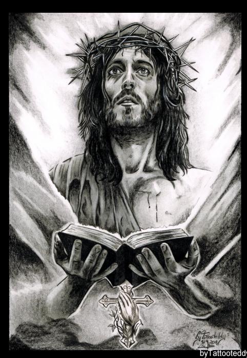 482x700 Portrait Of Jesus Christ - Black And White Drawings Of Jesus