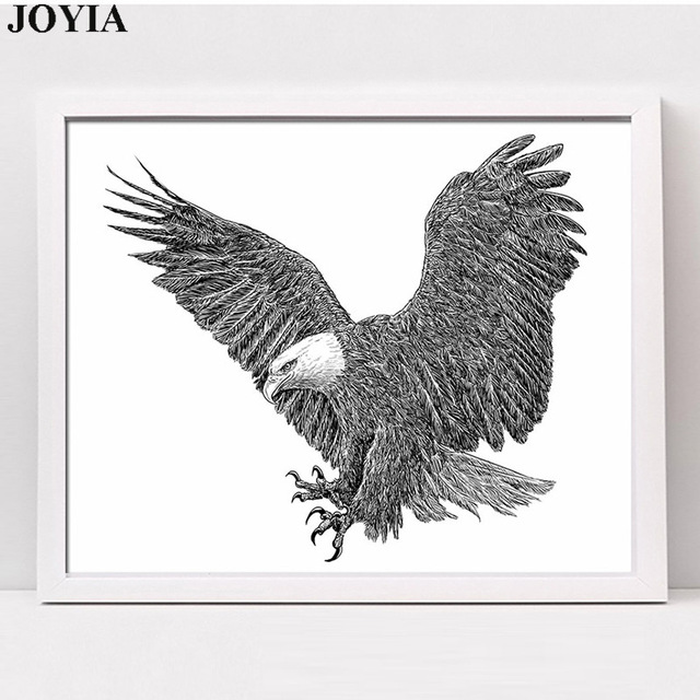 640x640 Eagle Drawing Black And White For Free Download - Black And White Eagle Drawing