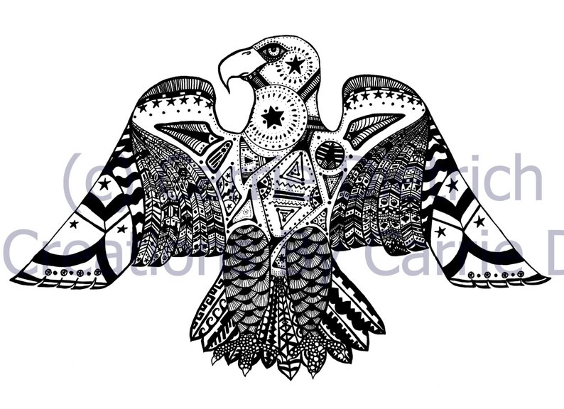 794x576 eagle art black and white eagle eagle drawing pen and ink etsy - Black And White Eagle Drawing