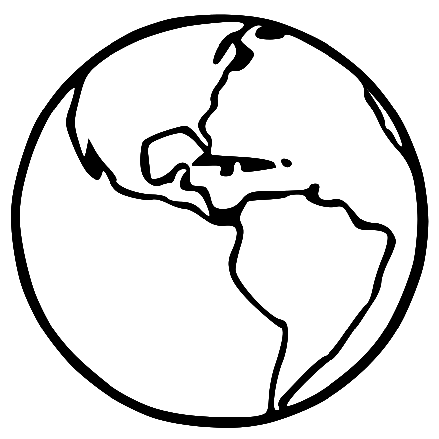 882x882 Earth Drawing Black And White For Free Download - Black And White Earth Drawing