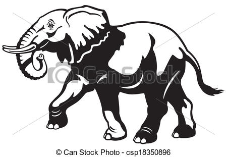 450x311 Elephant Black White Elephant, Side View Black And White Image - Black And White Elephant Drawing