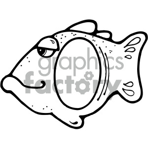 300x300 Fish Clipart - Black And White Fish Drawing