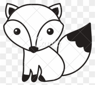 320x286 Blank Transparent Fox Head Clip Art - Black And White Fox Drawing