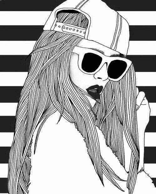 499x620 Black And White Drawing Gallery Images - Black And White Girl Drawings