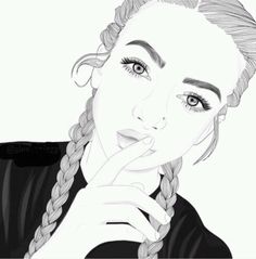 236x239 Best Girls - Black And White Girl Drawings