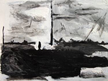 375x280 Abstract, Modern Landscape - Black And White Landscape Drawings