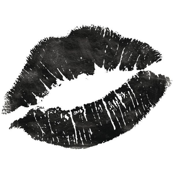 600x600 fashion print black and white lips home decor typography quote - Black And White Lips Drawing