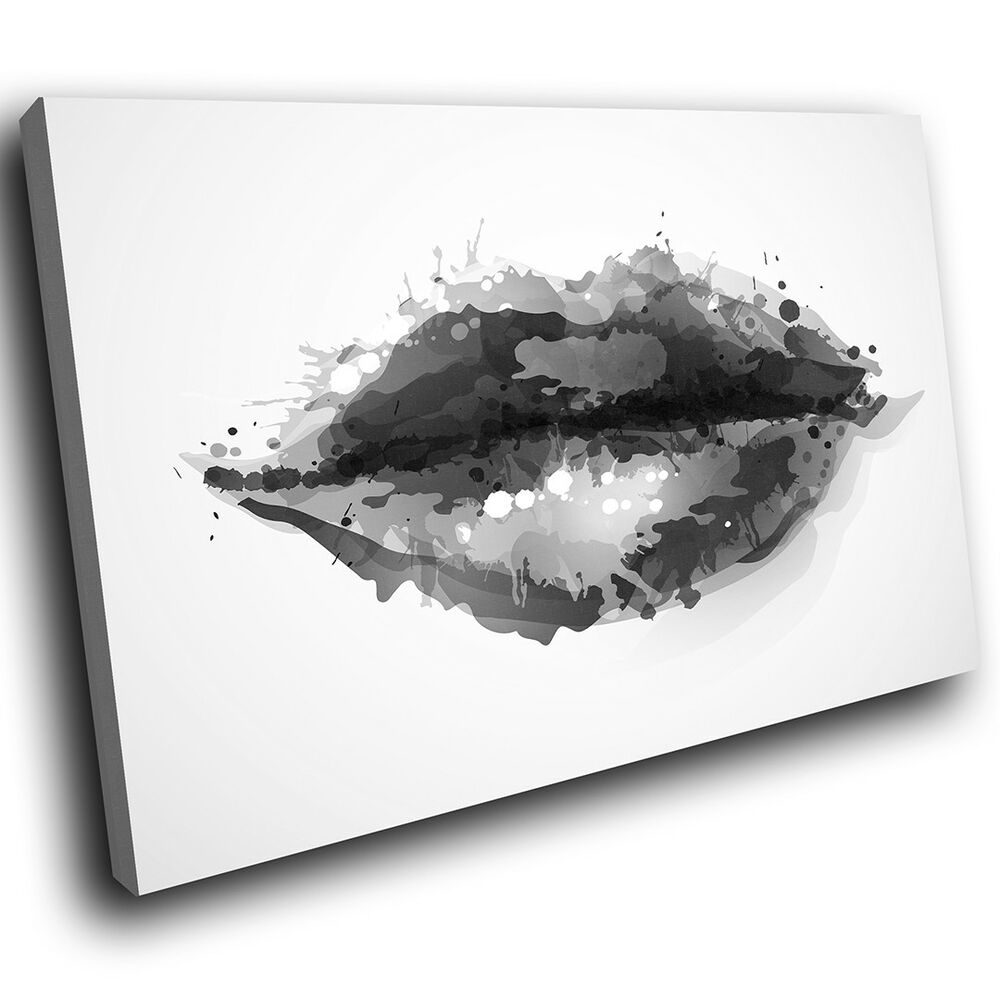 Black And White Lips Drawing at PaintingValley.com | Explore collection ...