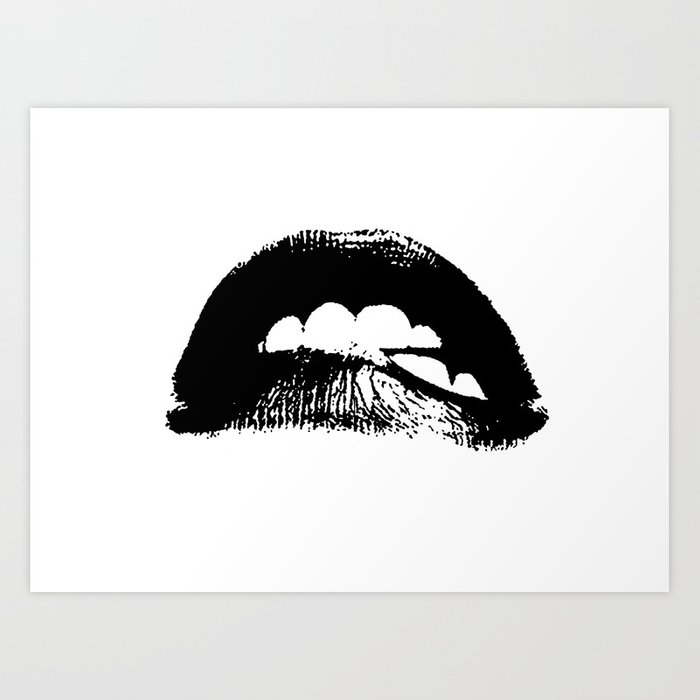 700x700 lips, lips images, pop art, contemporary, wall decor, black - Black And White Lips Drawing