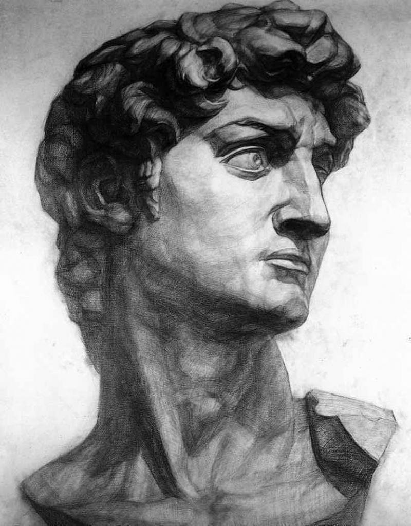 800x1024 John Chen Gallery - Black And White Portrait Drawing