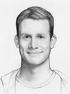 225x300 Black And White Drawings Fine Art America - Black And White Portrait Drawing