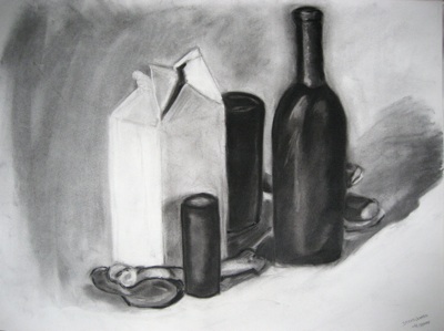 400x299 Still Life In Black And White Steve Jones' Art Page - Black And White Still Life Drawings