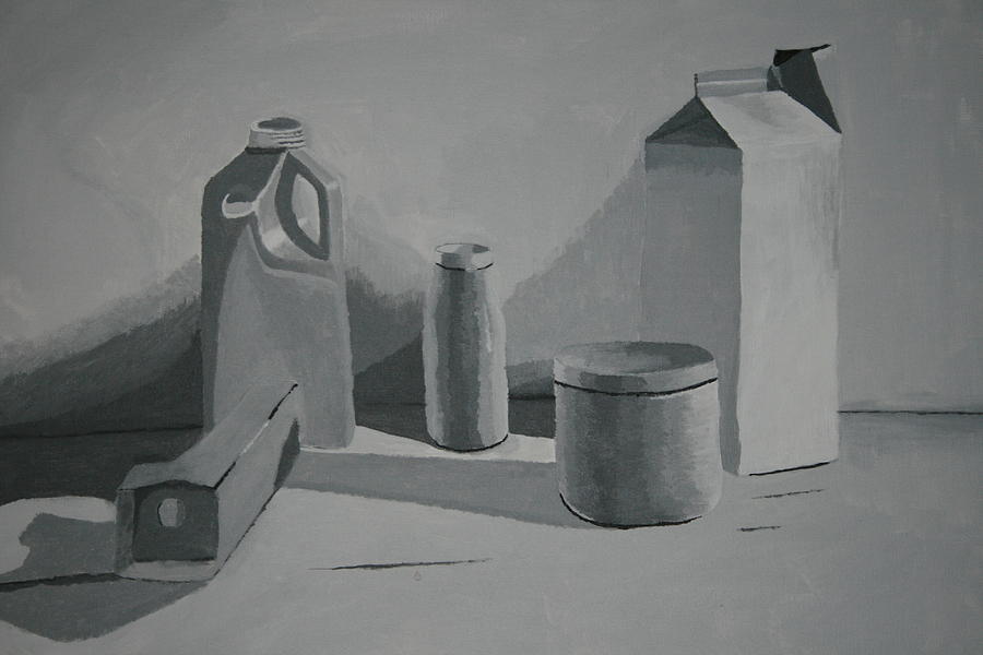 900x600 Black And White Still Life Painting - Black And White Still Life Drawings