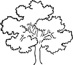236x209 Black And White Tree Clipart With Flowers Collection - Black And White Tree Drawing