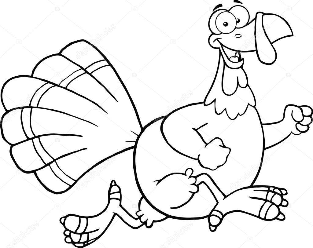 1024x812 Black And White Turkey Transparent Png Clipart Free Download - Black And White Turkey Drawing