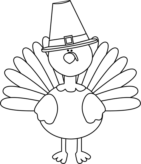 473x550 black and white turkey pilgrim pilgrim thanksgiving ideas - Black And White Turkey Drawing
