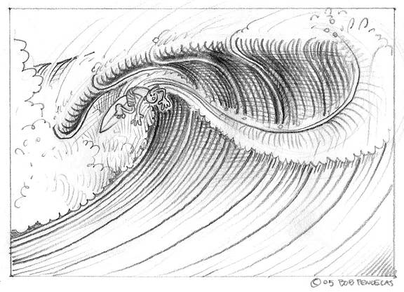 576x417 Wilbur Draw A Cartoon Wave - Black And White Wave Drawing