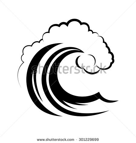 450x470 wave clipart black and white waves clip art black and white free - Black And White Wave Drawing
