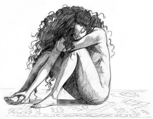 500x388 Drawing Immagini The Drawing Of A Women!!!! =o Wallpaper - Black And White Woman Drawing