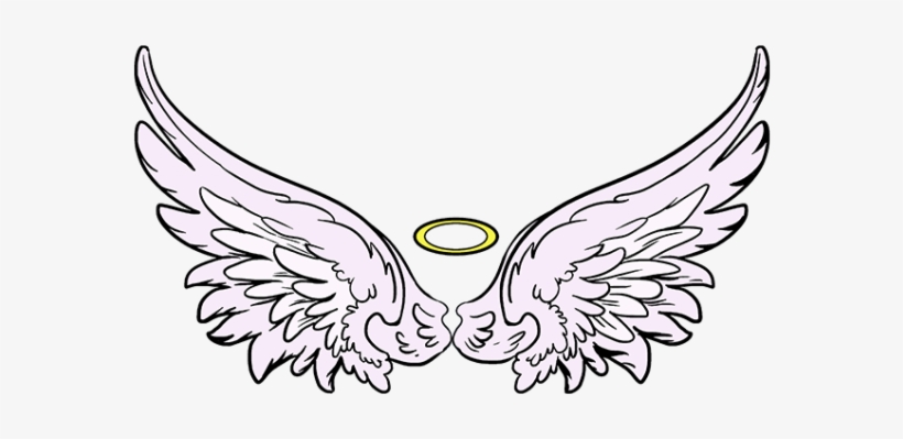 820x399 Drawn Wings Dark Angel - Black Angel Wings Drawing