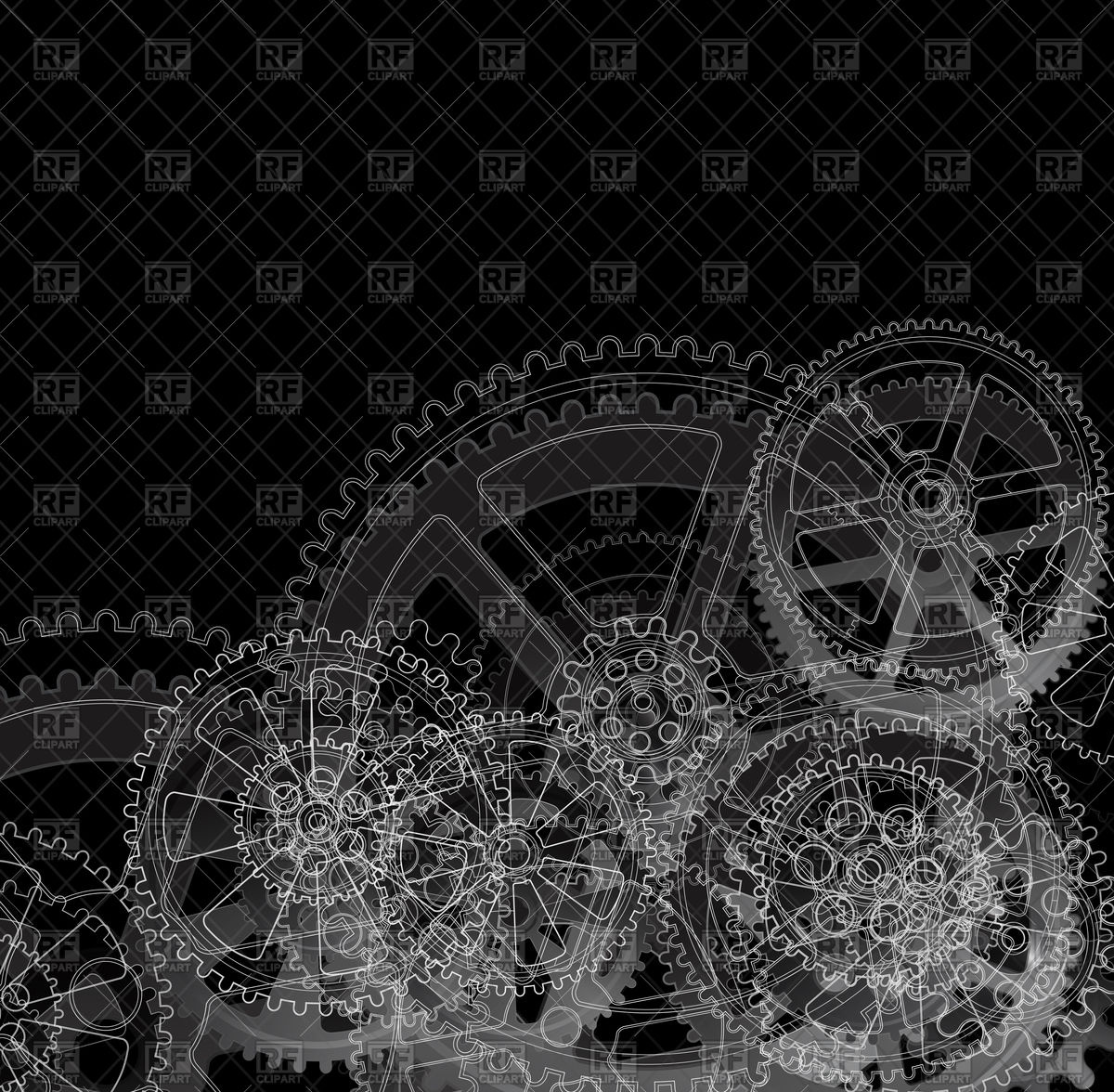 1200x1176 drawing gears on black background vector image of backgrounds - Black Background Drawing