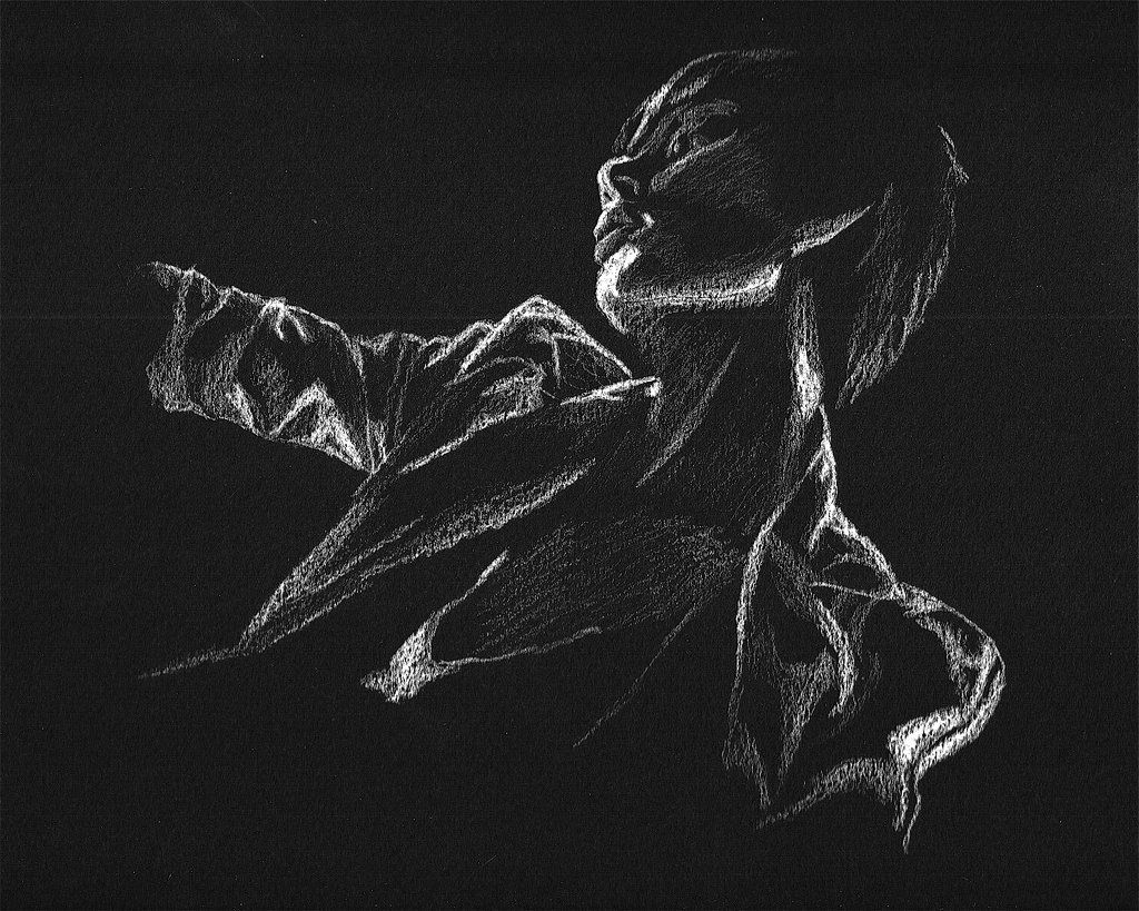 1024x819 white on black background - Black Background Drawing