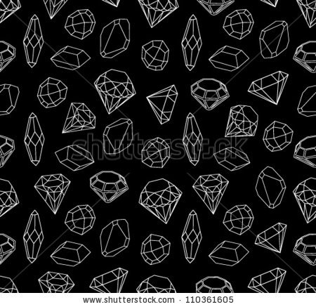 450x437 Diamond Black Background Drawing Jewelry - Black Background Drawing