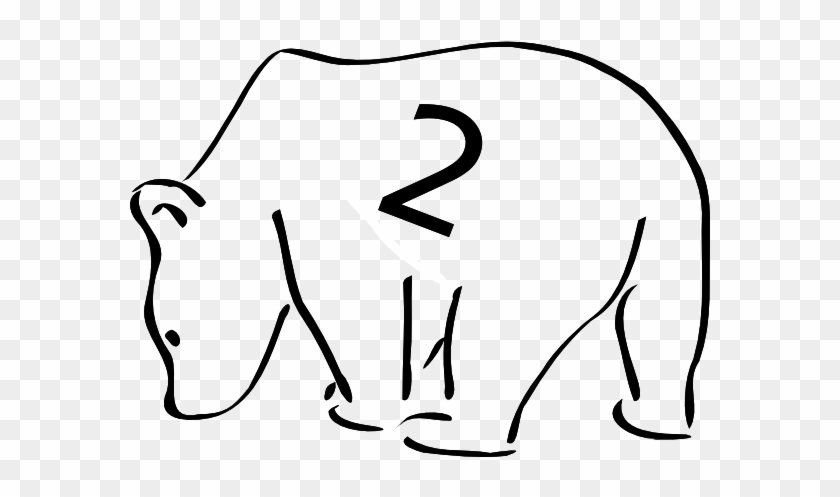840x497 Polar Bear Clip Art Free - Black Bear Drawing Outline