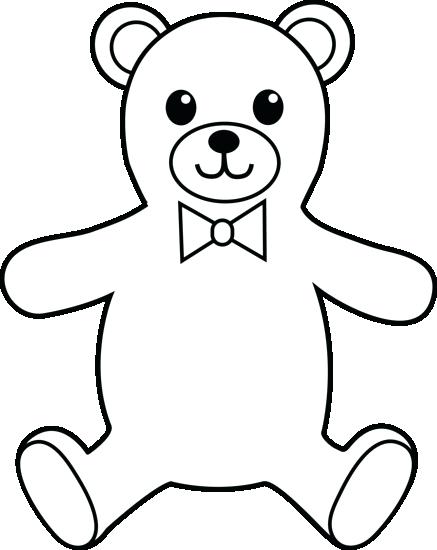 437x550 Bear Outline - Black Bear Drawing Outline