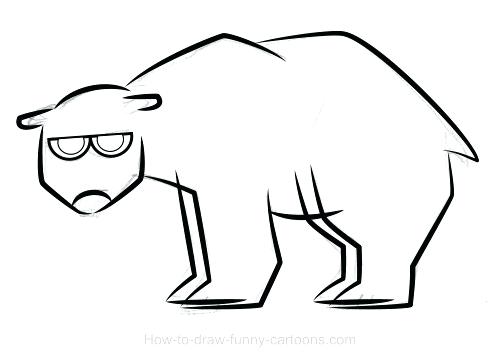 500x360 Black Bear Drawing Outline At Free For Personal Polar Teddy Images - Black Bear Drawing Outline