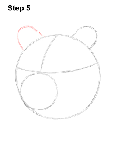 386x500 How To Draw A Bear - Black Bear Head Drawing