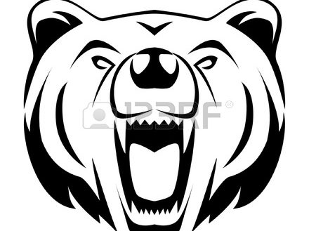 450x329 Bear Head Outline Bears - Black Bear Head Drawing