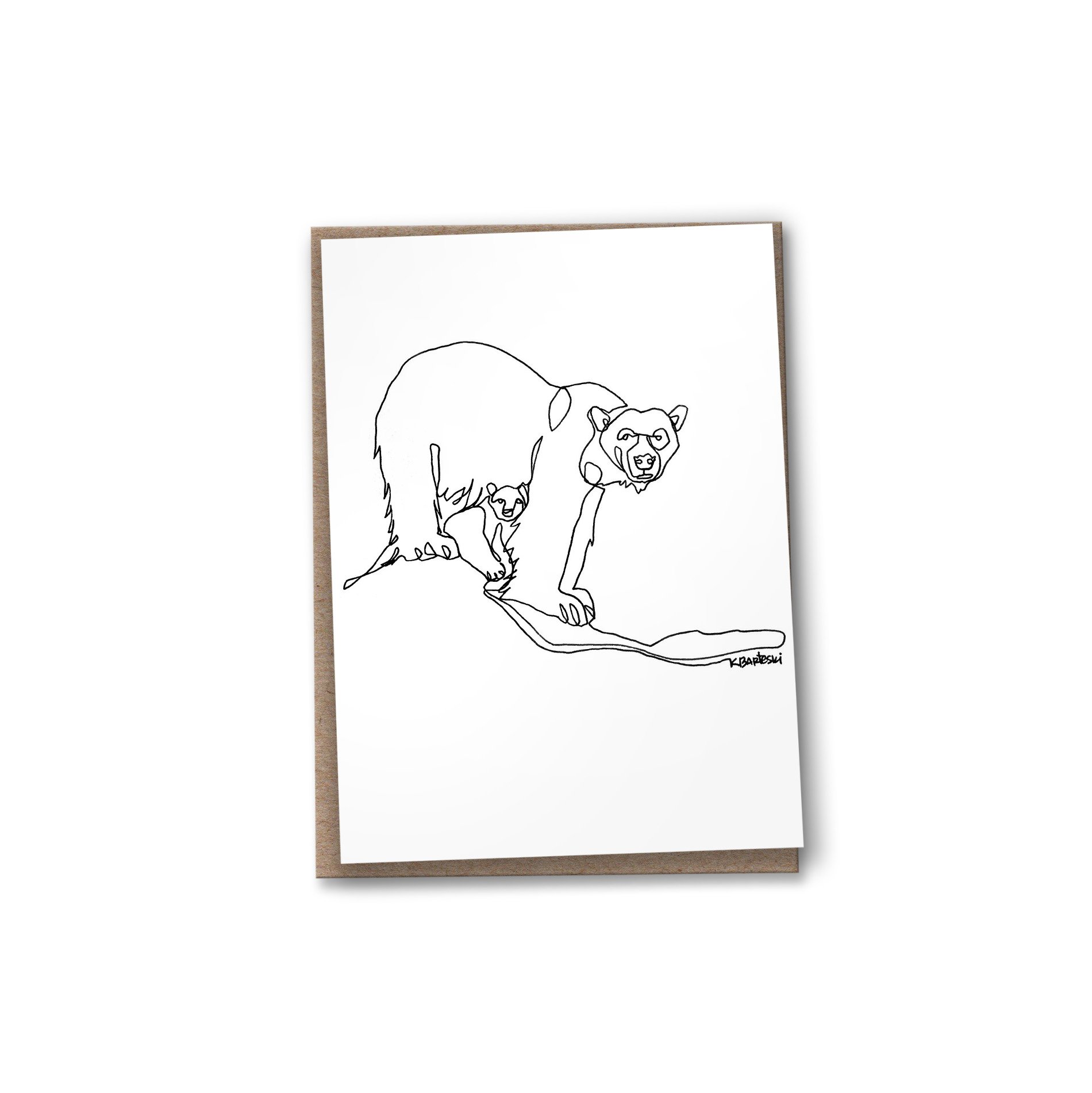 1900x1901 Polar Bear Line Drawing Kalbarteski - Black Bear Line Drawing
