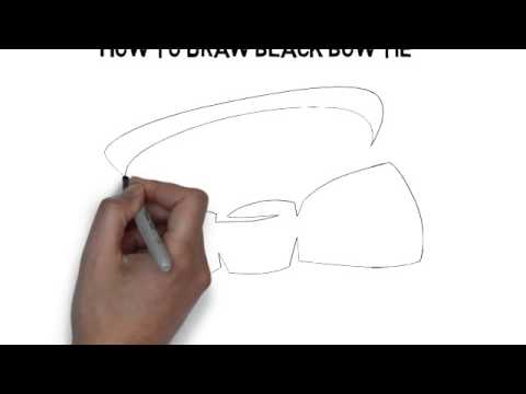 480x360 how to draw black bow tie - Black Bow Tie Drawing