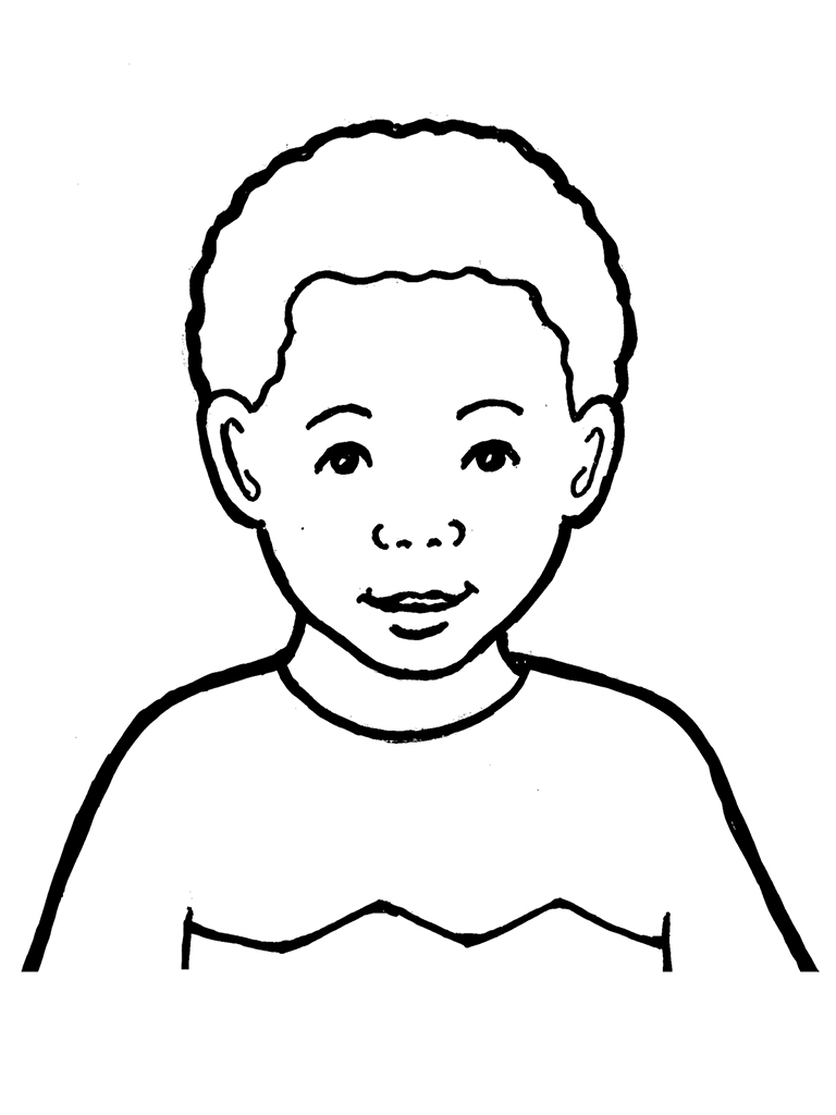 768x1024 Primary Boy - Black Boy Drawing